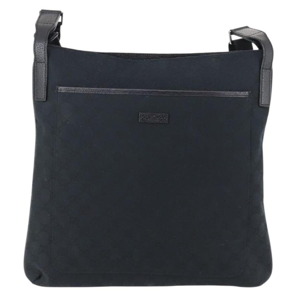 Gucci GG Canvas Shoulder Bag Black
